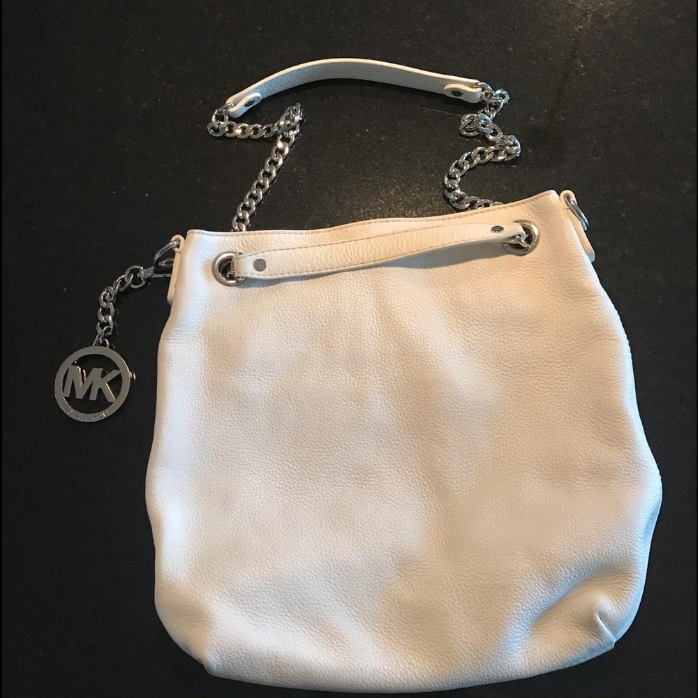 White Leather Michael Kors Bag